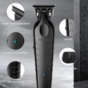 Kemei 2299 Barber Cordless Hair Trimmer 0mm Zero Gapped Carving Clipper  Professional Electric Finish Cutting Machine