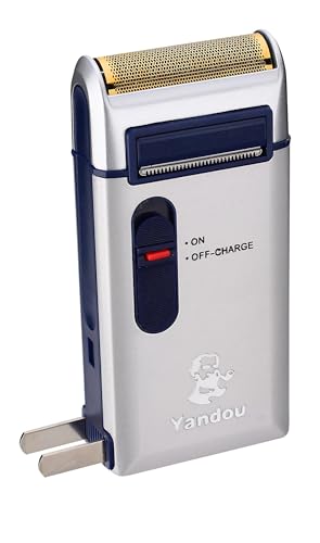 [B0FXB2CSFC] Aluminum Foil Blade Shaver Rechargeable for Men - Silver Yando