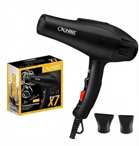 [B0G3BGKQL4] X7 Super Professional Hair Dryer, Black, 6000W, Barbers and Professional Salon