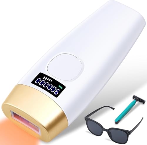 [B0FP9BX7XN] IPL SE4 Home Laser Hair Removal Device, High Power, Root  Inhibition Technology, White and Gold
