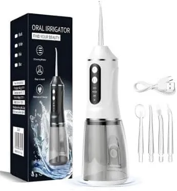 [B0G452LFP4] Portable Oral Water Flosser, Pulse Technology, Waterproof, 3 Cleaning Modes, Easy to Use in Bathroom A18