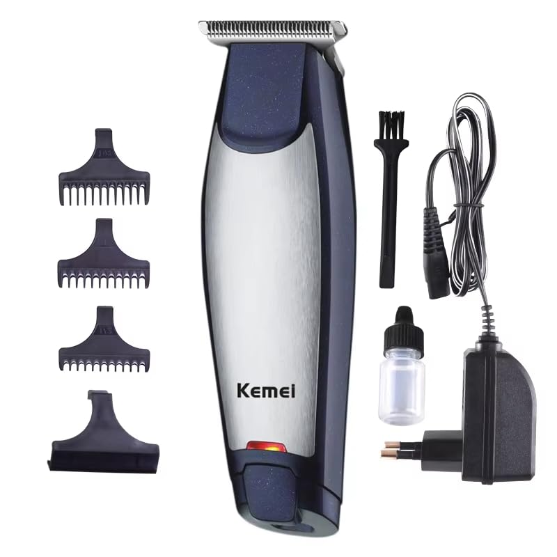 KM-5021 Professional Hair Shaver & Clipper, with Carbon Steel Cutter, Safe Materials, 5W Power, 90 Min Runtime, and Indicator Light, HG-521