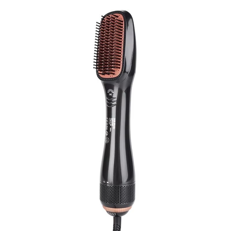[B0G2HWVC27] 1200W Electric Hair Dryer Styler, Black & Gold, Negative Ion Function, Overheating Protection, 3 Temperatures