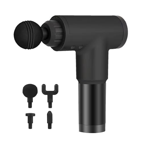 [B0GGTNLY6T] Muscle Fascia Massager Gun, Deep Tissue Percussion Massager, 60Hz High Frequency Vibration, Handheld Electric Massager with 4 Massage Heads for Muscle Pain Relief and Recovery