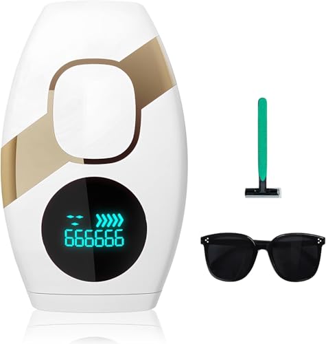 Laser Hair Removal Device, Advanced Permanent Removal Technology, 5 Intensity Levels, Full Body Use, Safe and Painless