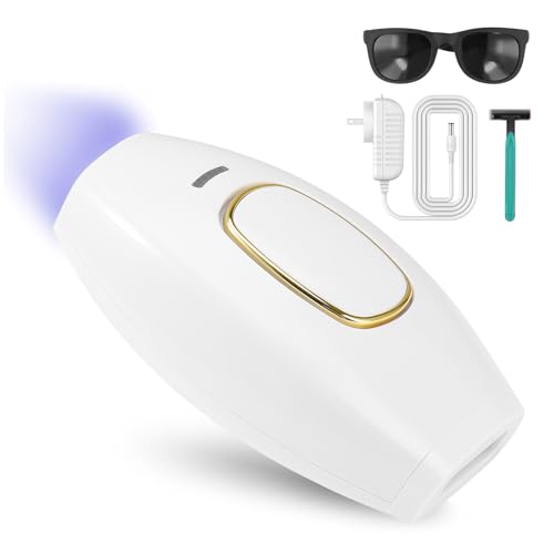 SE1 IPL Hair Removal, Laser Hair Remover with 5 Energy Levels Permanent Painless and Effective Hair Removal for Body Bikini and FacePermanent Painless Hair Removal Device for Men Women(White)