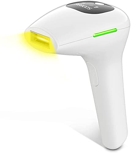 IPL Hair Removal System, Hair Remover 500,000 Flashes Permanent Painless Hair Removal with 2 Flash Modes and 5 Light Intensity for Body Face Armpits