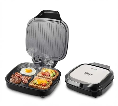 [B0G5LZW8JF] Multifunctional Sandwich Maker Breakfast Electric Toast Grill 1200W 220-240V Safety Lock KC1239