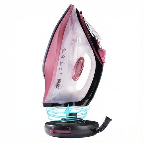 Electric Steam Iron 2200W with Rechargeable Soleplate, Ceramic Coating, 220ml Tank, Variable Steam and Heat Control, KD1096