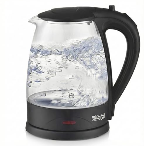 KK1129 Cordless Transparent Glass Electric Kettle 1.8L 2200W With Indicator Light