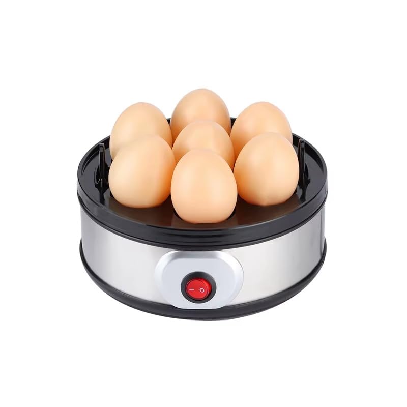 [B0G6XVN21M] Electric Egg Scrubber, 7 Eggs, 350W, Transparent Cover, Auto Shut-Off