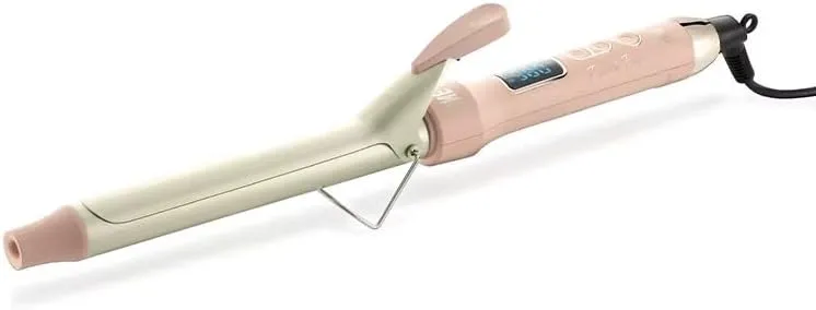 Professional Curly Hair Straightener, 45W, 5 Heat Settings, LED Display, Aluminum Tube, 360° Swivel Cord, Model 209U (25mm)